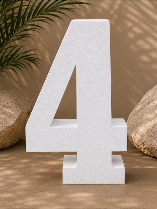 Other - Large Decorative Foam Number 4 / 30” Tall Event Props